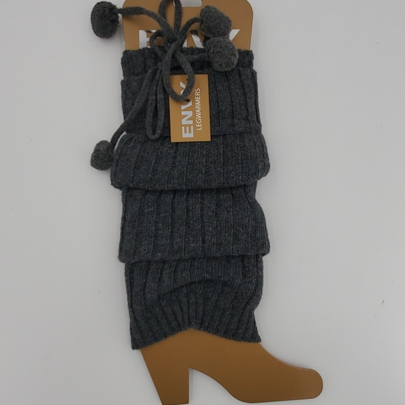 🆕️ Legwarmers with Pom Pom Burgundy - Picture 2 of 7